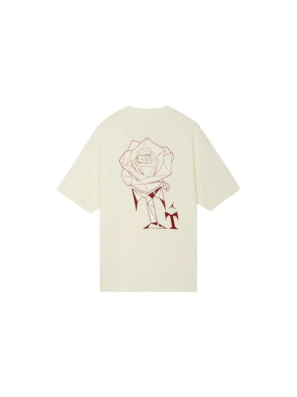 Футболка (WMNS) Air Jordan x Teyana Taylor Vintage T-shirt 'Coconut Milk' — изображение 2 из 2, красный