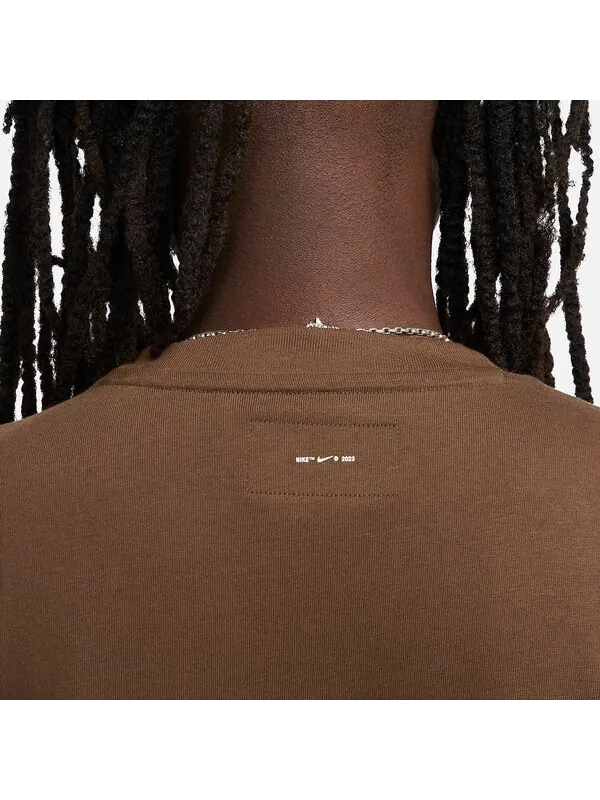 Футболка Nike Check Logo T-Shirt 'Cocoa' — изображение 3 из 4, мульти