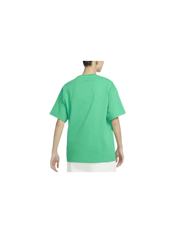 Футболка Nike Check Logo T-Shirt 'Green' — изображение 4 из 4, зеленый/мульти