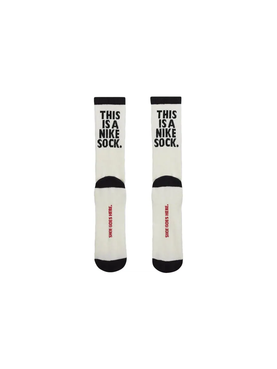 Носки Nike Everyday Plus Cushioned Crew Socks 'Sail Black' — изображение 3 из 3, бежевый