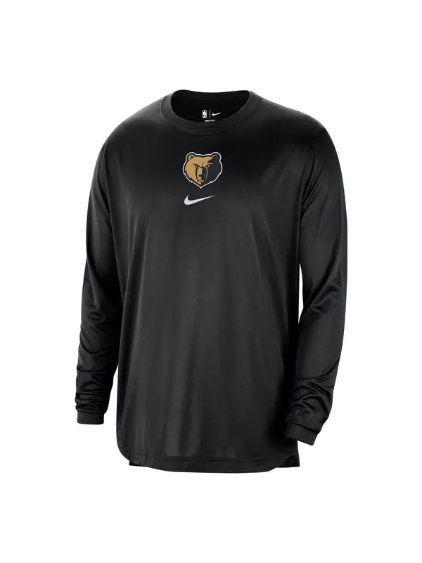 Футболка x nba dri fit memphis grizzlies city edition с длинным рукавом Nike — изображение 1 из 3, черный