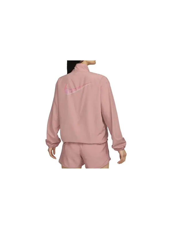 Куртка dri fit swoosh беговая куртка Nike — изображение 2 из 3, красный/розовый