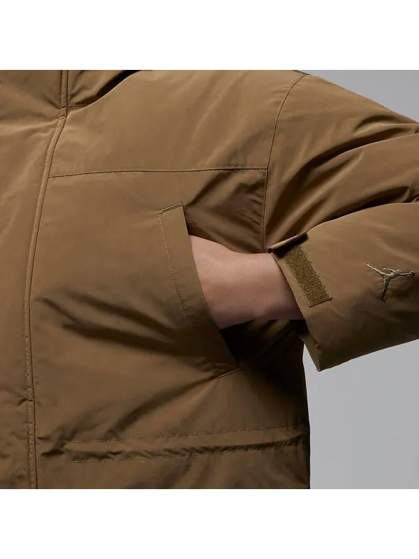 Пальто down parka coat 'tan' Air Jordan — изображение 2 из 4, бежевый