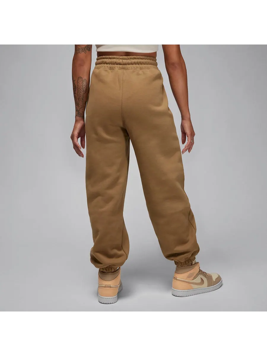 Спортивные брюки (WMNS) Air Jordan Flight Pants 'Brown Kelp' — изображение 4 из 4, бежевый