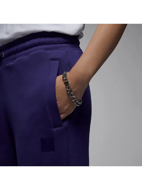 Брюки flight fleece trousers 'dark purple' Air Jordan — изображение 3 из 4, фиолетовый