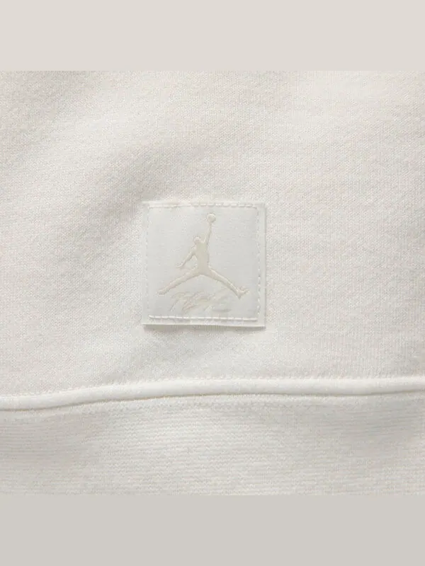 Толстовка с капюшоном Flight Fleece с круглым вырезом Air Jordan — изображение 2 из 3, белый