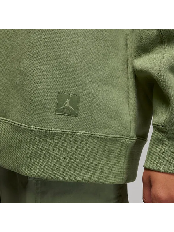Толстовка с капюшоном Flight Fleece с круглым вырезом Air Jordan — изображение 2 из 3, зеленый