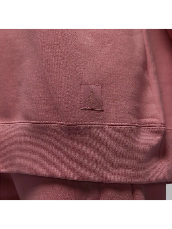 Толстовка с капюшоном Flight Fleece с круглым вырезом Air Jordan — изображение 2 из 3, розовый