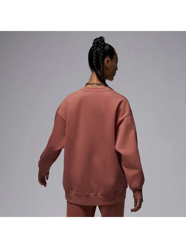 Толстовка с капюшоном Flight Fleece с круглым вырезом Air Jordan — изображение 3 из 3, оранжевый