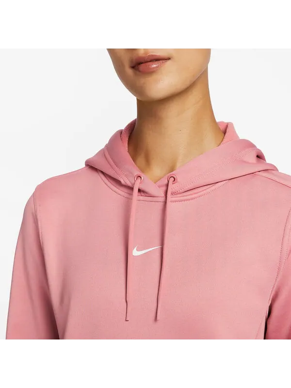 Толстовка (WMNS) Nike Flight Fleece pullover hooded top 'Pink' — изображение 2 из 4, розовый