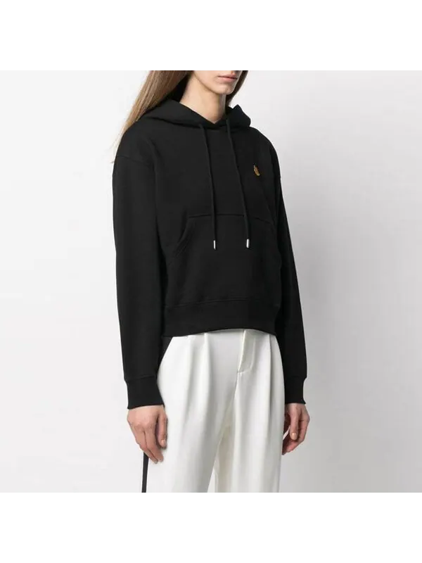 Свитер ss21 small tiger head embroidered loose version hoodie black Kenzo — изображение 3 из 4, черный