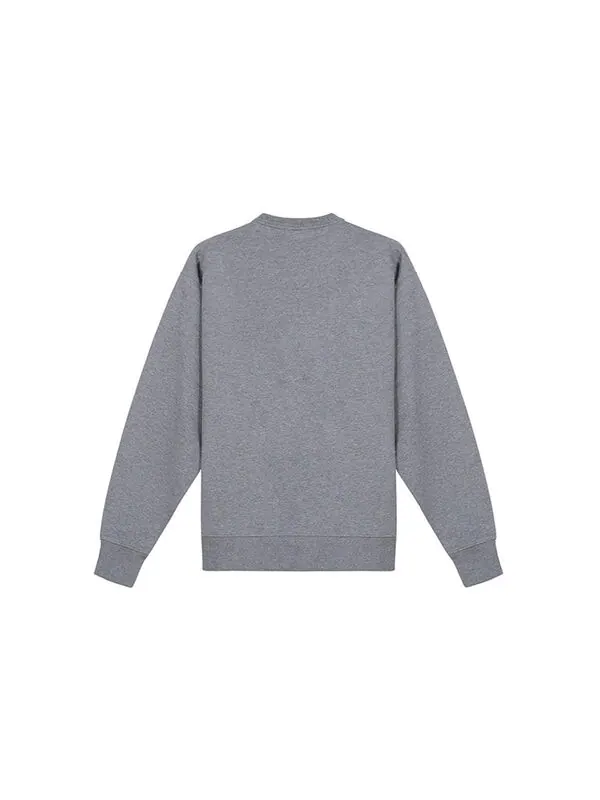 Свитер ss21 small tiger head logo embroidered pattern round neck long sleeves hoodie gray Kenzo — изображение 2 из 4, серый