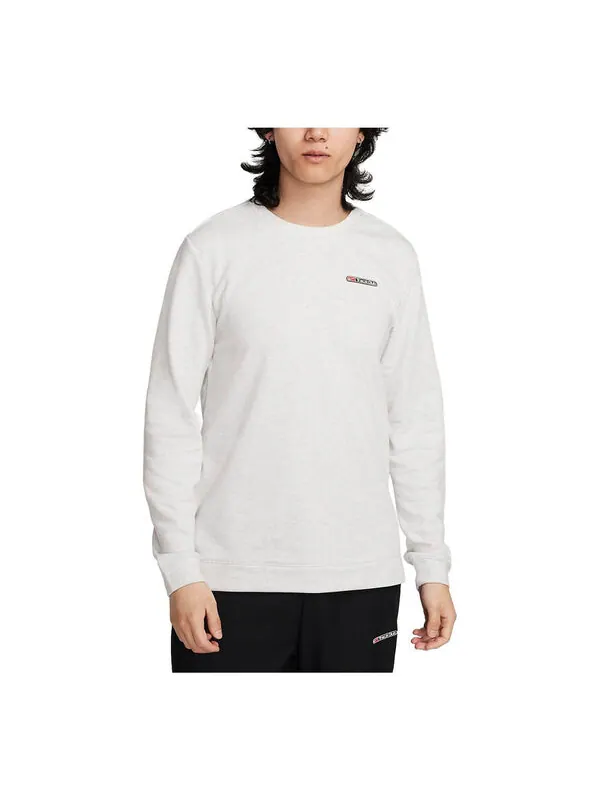 Толстовка с капюшоном Dri Fit Track Club с длинным рукавом и круглым вырезом для бега Nike — изображение 1 из 1, белый