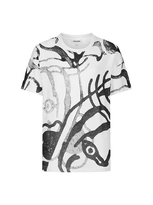 Футболка men's ss21 pullover round neck cotton short sleeve white Kenzo — изображение 1 из 4, белый