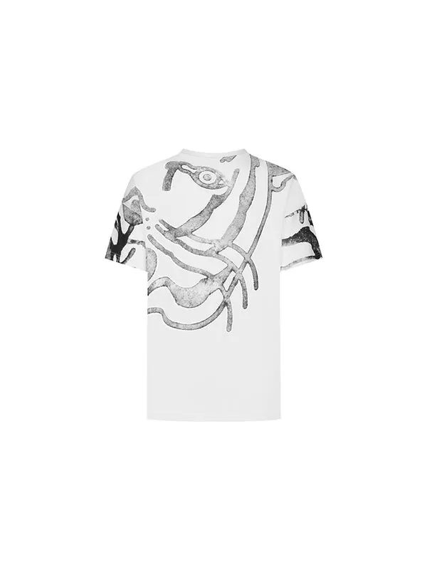 Футболка men's ss21 pullover round neck cotton short sleeve white Kenzo — изображение 2 из 4, белый