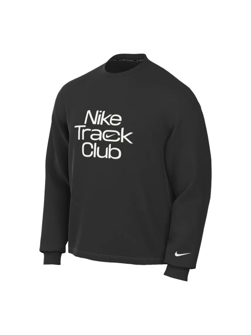 Топ Nike Track Club Sweatshirt 'Black' — изображение 1 из 3, черный