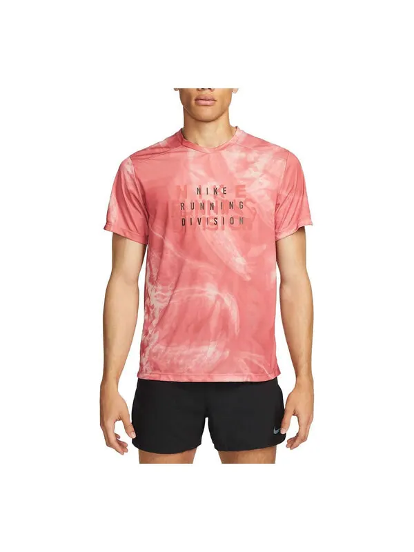 Футболка dri fit run division rise 365 футболка Nike — изображение 1 из 4, розовый/розовый