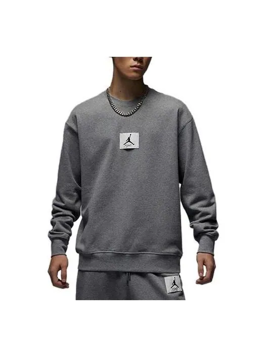 Свитер Essentials свитшот с логотипом Air Jordan — изображение 1 из 3, серый/белый