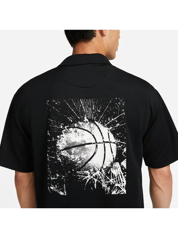 Футболка dri fit с коротким рукавом баскетбольный топ Nike — изображение 2 из 2, черный