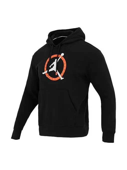 Толстовка Air Jordan Flight MVP Graphic Fleece Pullover Hoodie 'Black' — изображение 1 из 4, черный/мульти