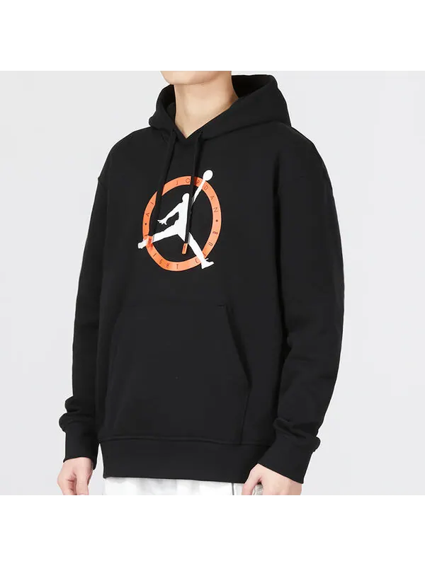 Толстовка Air Jordan Flight MVP Graphic Fleece Pullover Hoodie 'Black' — изображение 3 из 4, черный/мульти