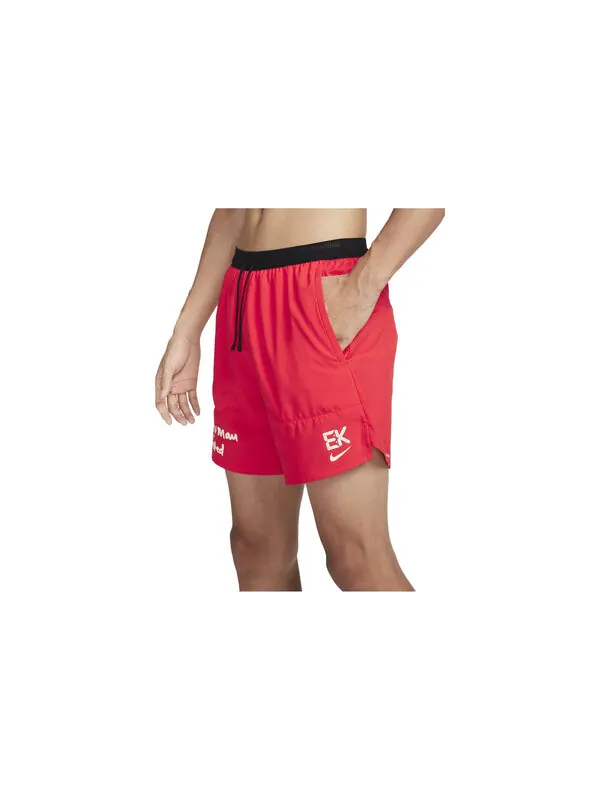 Шорты Nike Dri-FIT Stride Kipchoge Brief-Lined Running Shorts 'Red' — изображение 3 из 4, красный/мульти