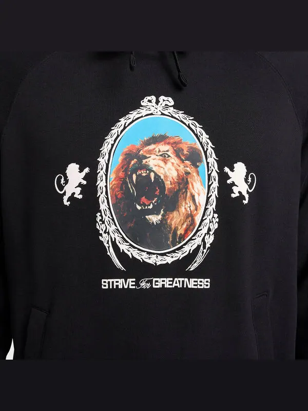 Толстовка Nike Lebron Pullover Fleece Hoodie 'Black Phantom' — изображение 3 из 4, черный