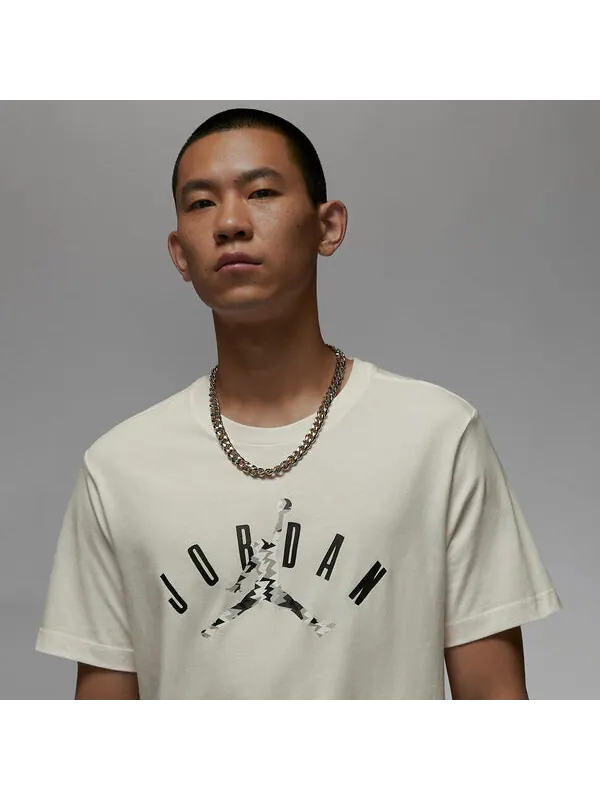 Футболка Air Jordan Jumpman Logo T-Shirt 'White' — изображение 2 из 3, белый/мульти