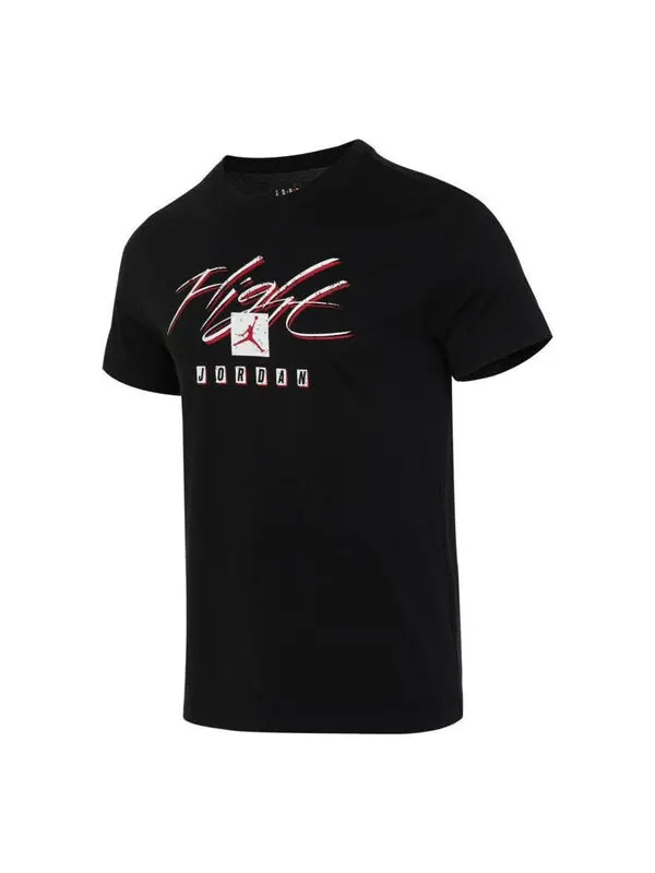 Футболка Air Jordan Flight Essentials T-Shirt 'Black' — изображение 1 из 3, черный/мульти