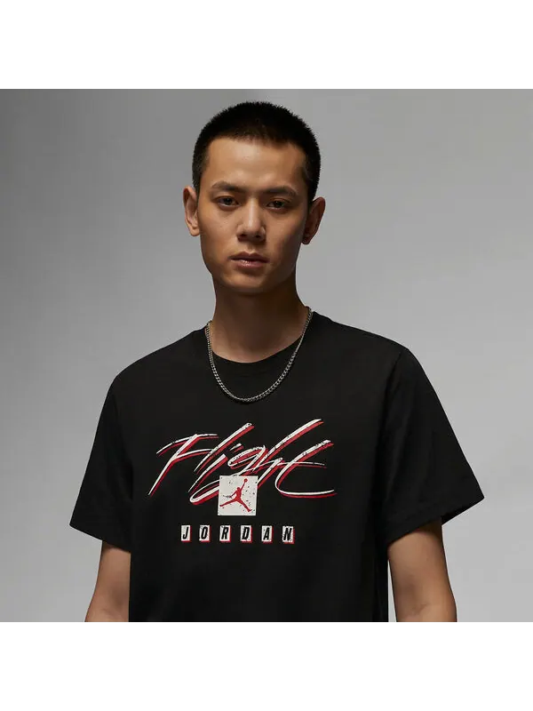 Футболка Air Jordan Flight Essentials T-Shirt 'Black' — изображение 2 из 3, черный/мульти