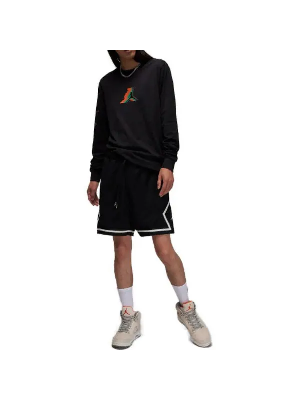 Футболка с длинным рукавом Air Jordan — изображение 2 из 4, черный/мульти