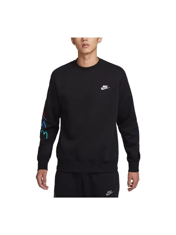 Свитер клубный флисовый свитер Nike — изображение 1 из 2, черный