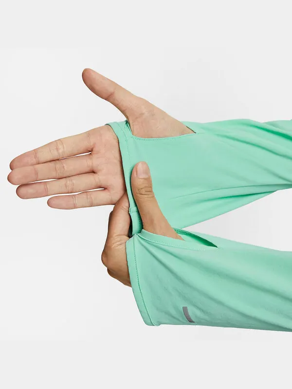 Куртка (WMNS) Nike Swift UV Running Jacket 'Jade green' — изображение 3 из 4, зеленый