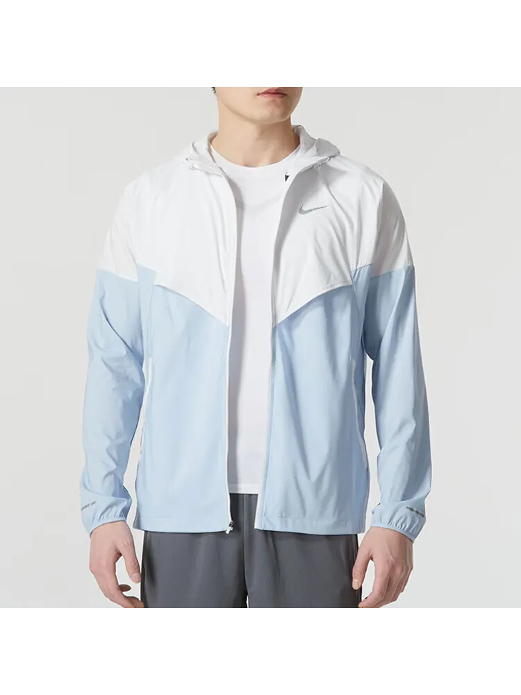 Куртка Nike Windrunner Repel Running — изображение 2 из 5, светлый синий