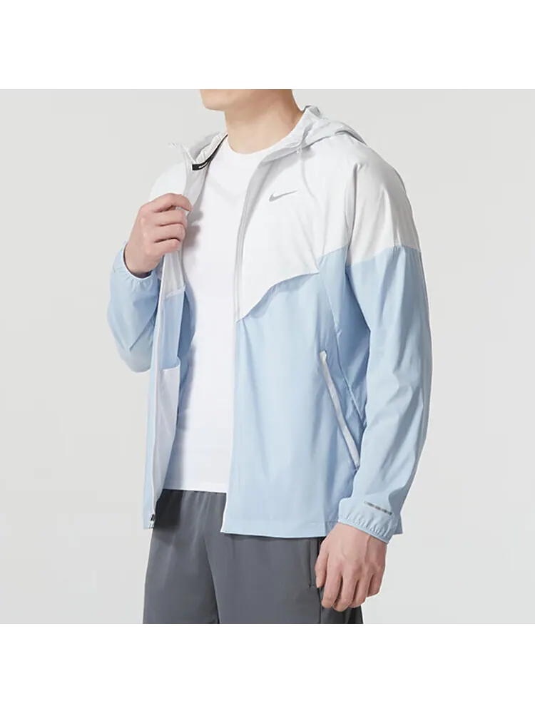 Куртка Nike Windrunner Repel Running — изображение 4 из 5, светлый синий