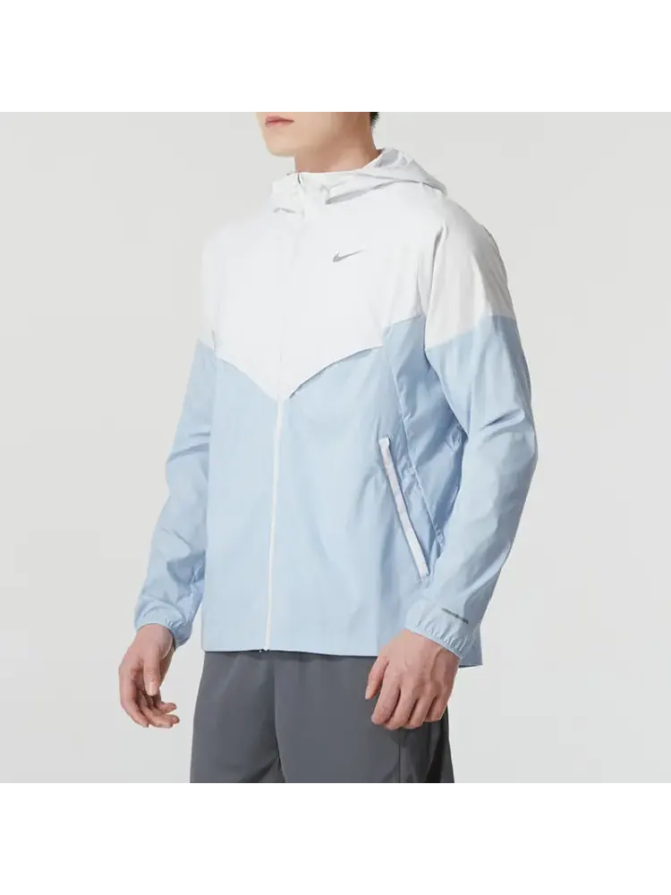 Куртка Nike Windrunner Repel Running — изображение 5 из 5, светлый синий