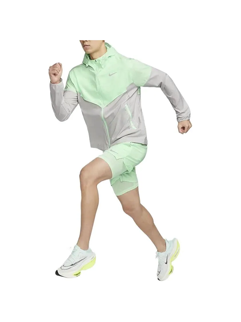 Куртка Nike Windrunner Repel Running — изображение 3 из 3, зеленый
