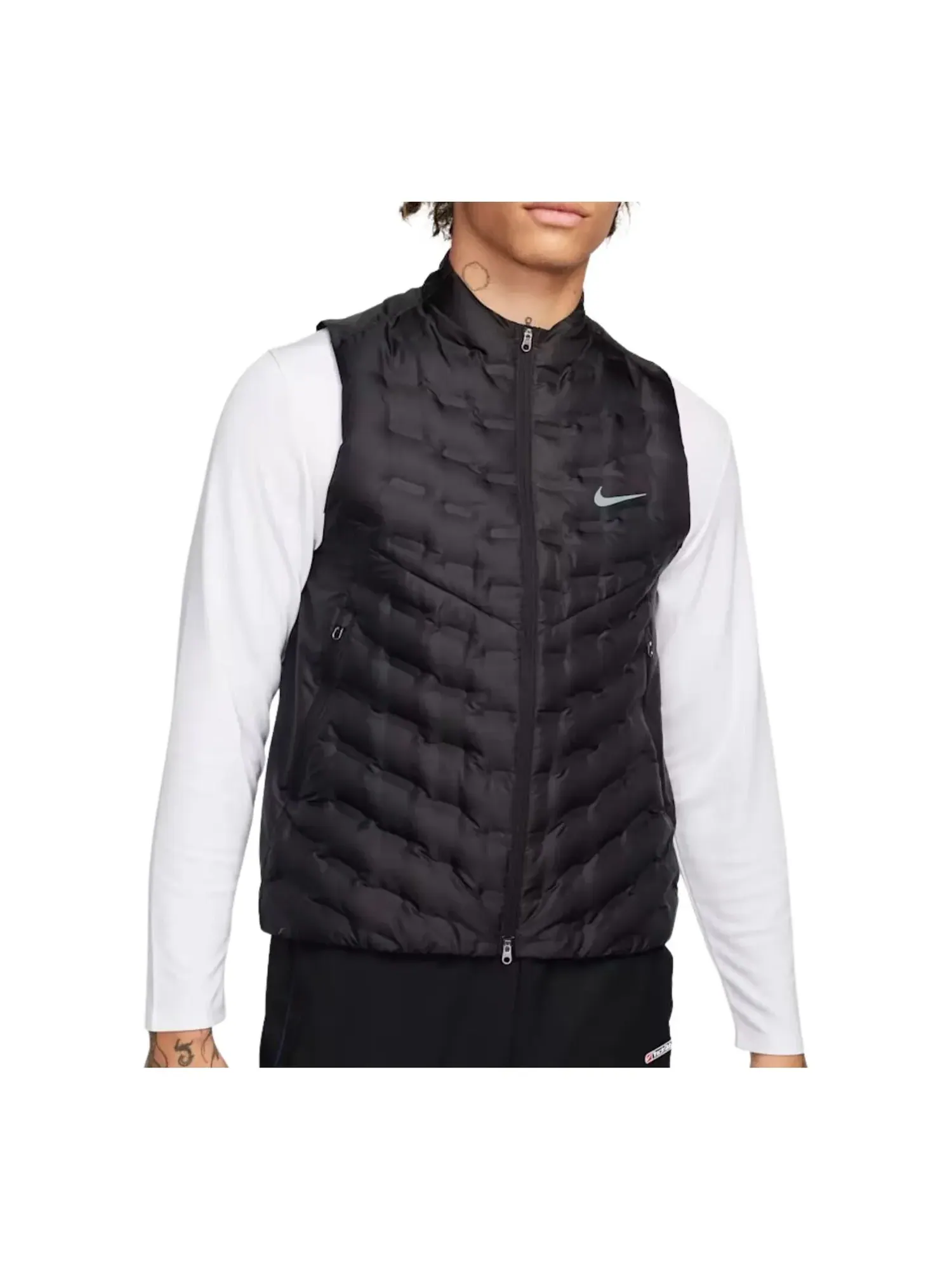 Жилет для бега Nike Therma-FIT ADV Down Running Gilet 'Black' — изображение 1 из 2, черный