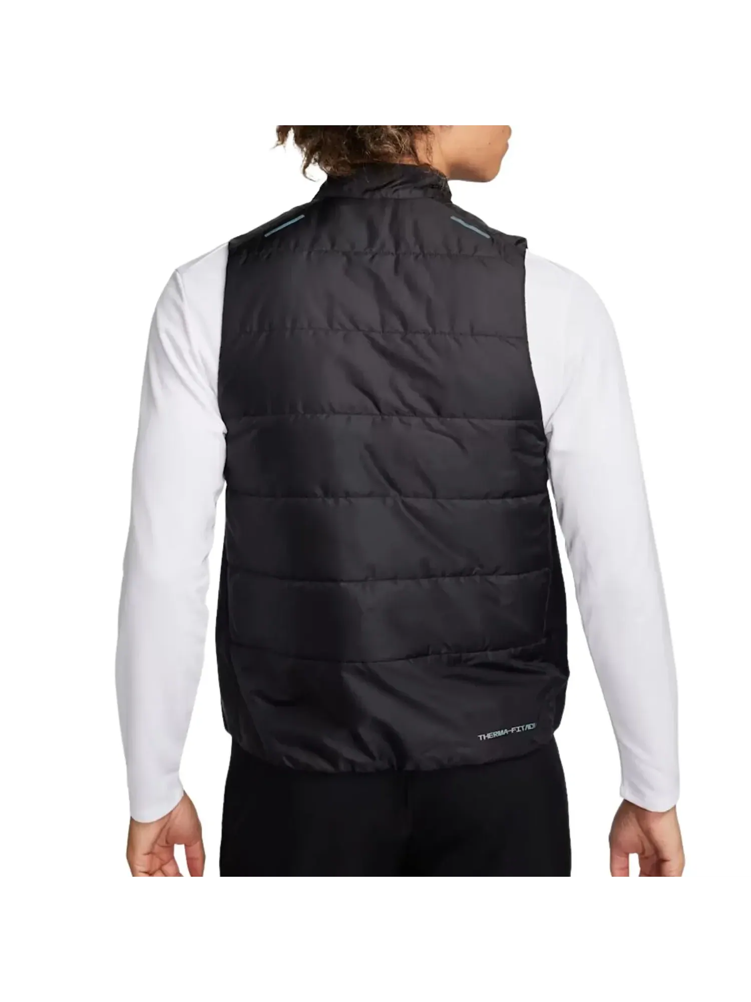 Жилет для бега Nike Therma-FIT ADV Down Running Gilet 'Black' — изображение 2 из 2, черный
