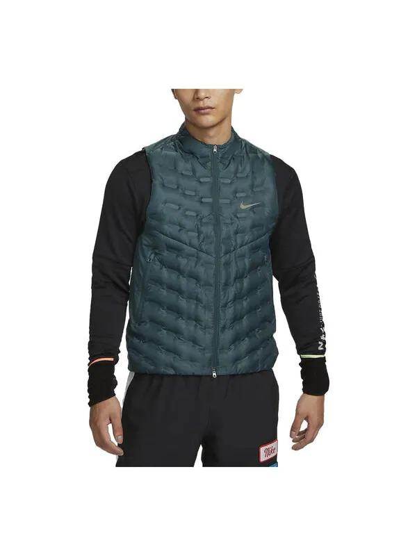 Жилеты therma fit adv repel down жилет для бега Nike — изображение 1 из 4, зеленый