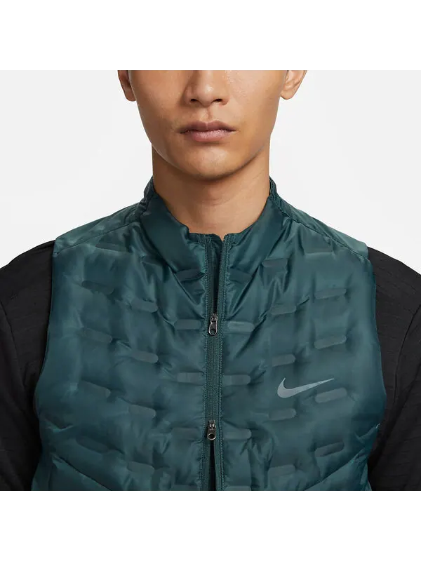Жилеты therma fit adv repel down жилет для бега Nike — изображение 3 из 4, зеленый