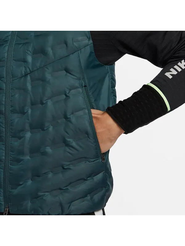 Жилеты therma fit adv repel down жилет для бега Nike — изображение 4 из 4, зеленый