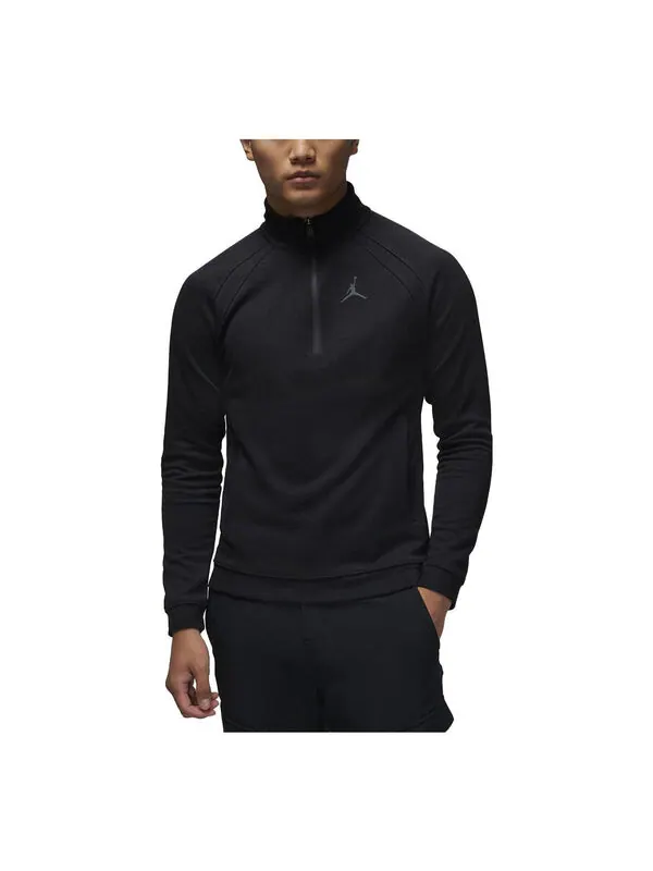 Топ Air Jordan Sport Golf Half-Zip Top 'Black' — изображение 2 из 4, черный