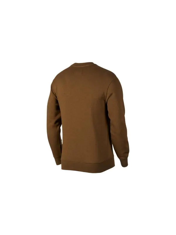 Толстовка Air Jordan Fleece Crewneck Top 'Olive' — изображение 2 из 4, оливковый