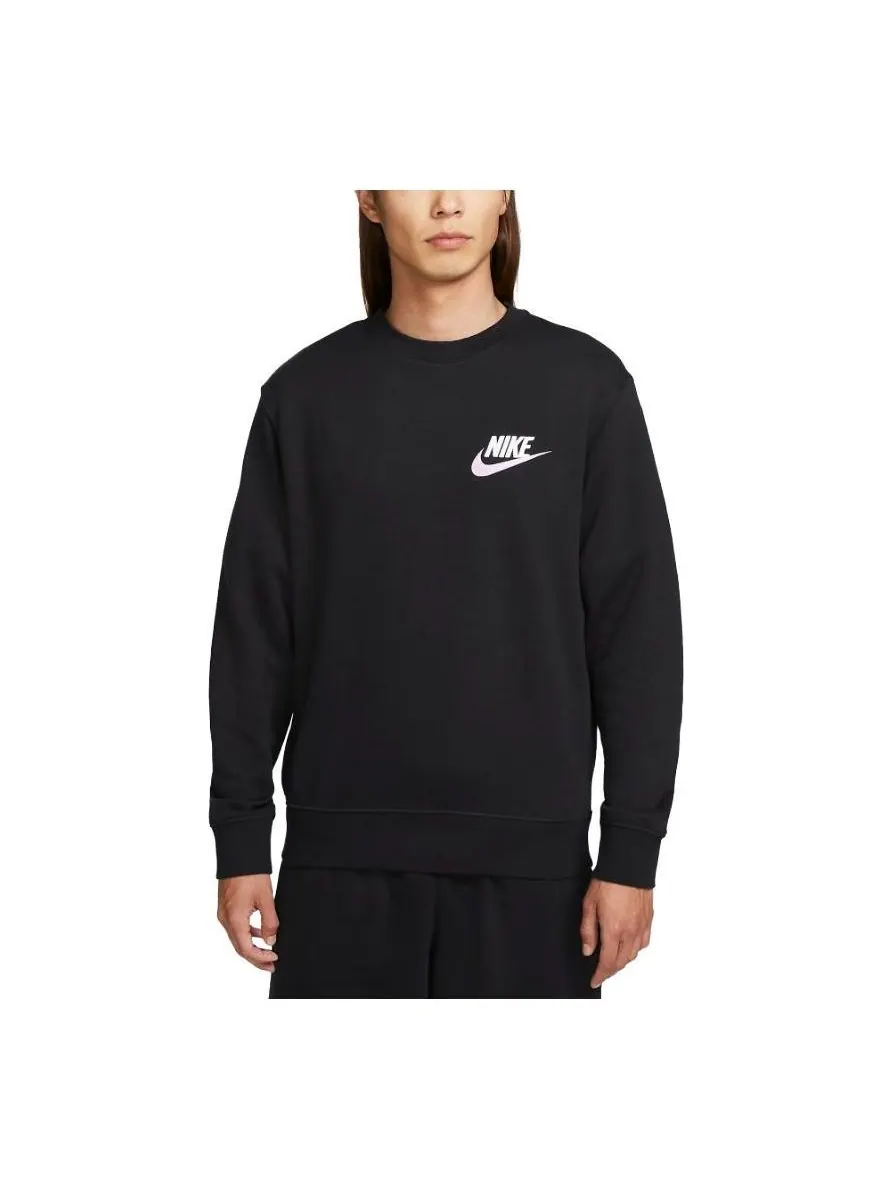 Спортивная толстовка Nike Club French Terry Crew Sweatshirt (Asia Sizing) 'Black' FB7685-010 — изображение 1 из 2, черный