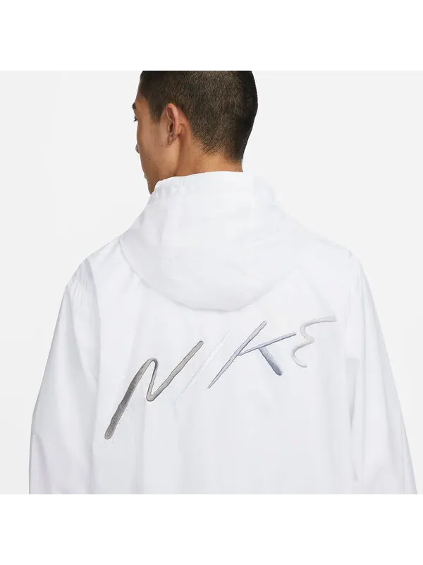 Куртка Nike Club Woven Hooded Jacket 'White' — изображение 4 из 4, белый/мульти