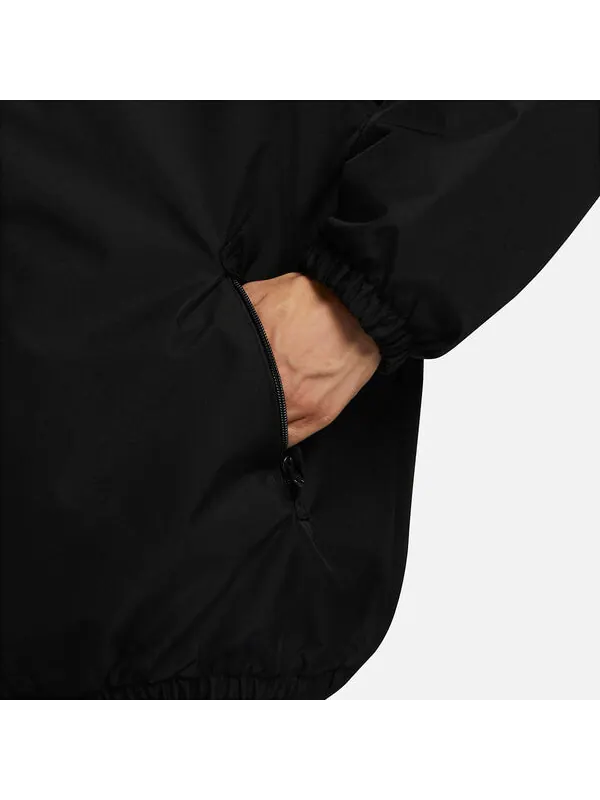 Куртка Nike Sportswear Solo Swoosh Puffer 'Black' — изображение 4 из 4, черный/белый