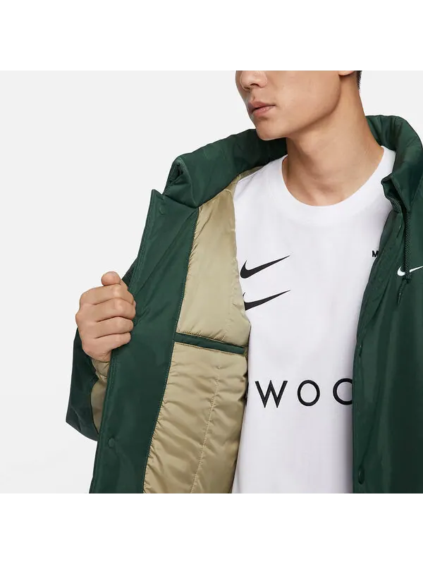 Куртка спортивная одежда соло swoosh пуховик Nike — изображение 4 из 4, зеленый