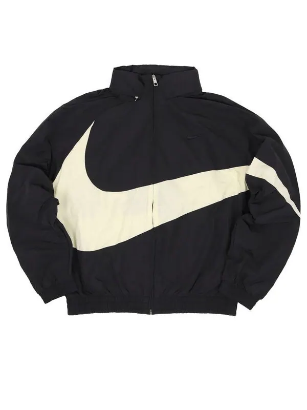 Куртка swoosh тканая куртка Nike — изображение 1 из 2, черный/белый