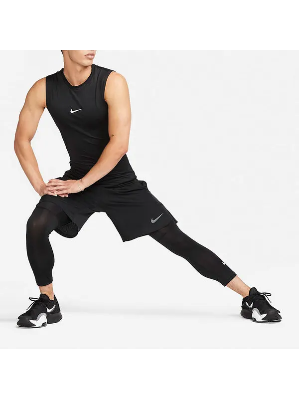 Футболка pro dri fit облегающий топ без рукавов для тренировок Nike — изображение 3 из 3, черный